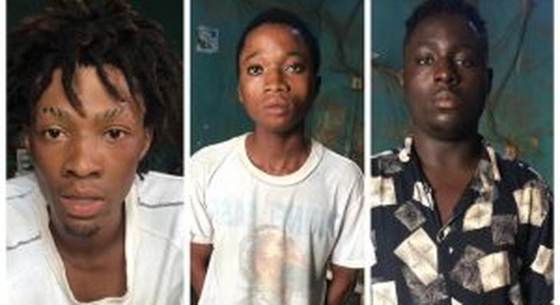 The suspected cultists arrested by Police Command in Ogun.