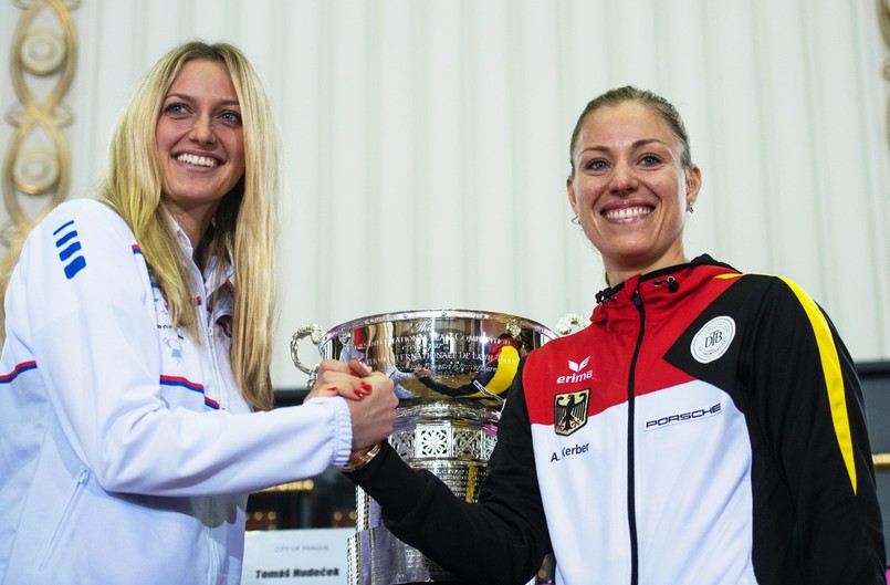 Angelique Kerber (Niemcy) i Petra Kvitova (Czechy)