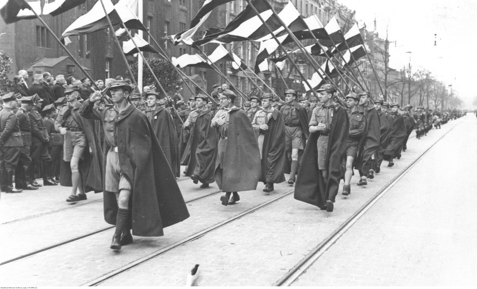 Uroczystości 3 Maja w Katowicach w 1938 roku