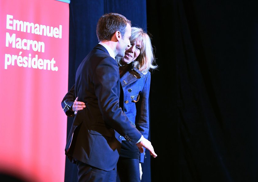 Emmanuel Macron i Brigitte Trogneux