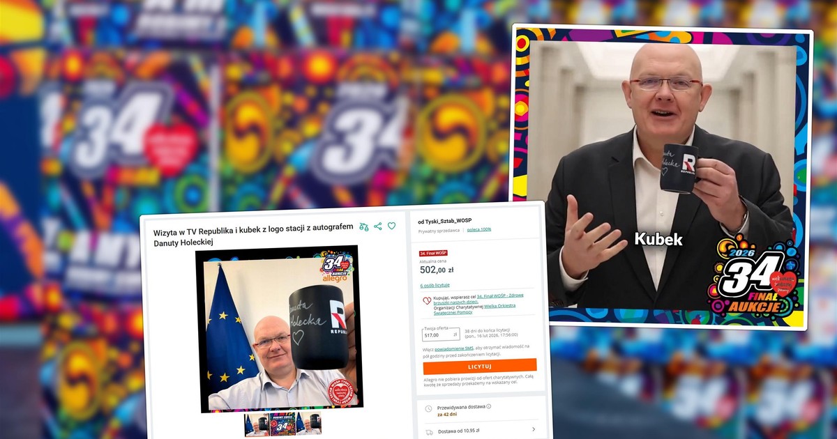 Michał Gramatyka zaprasza do TV Republika. Nietypowa aukcja WOŚP już trwa