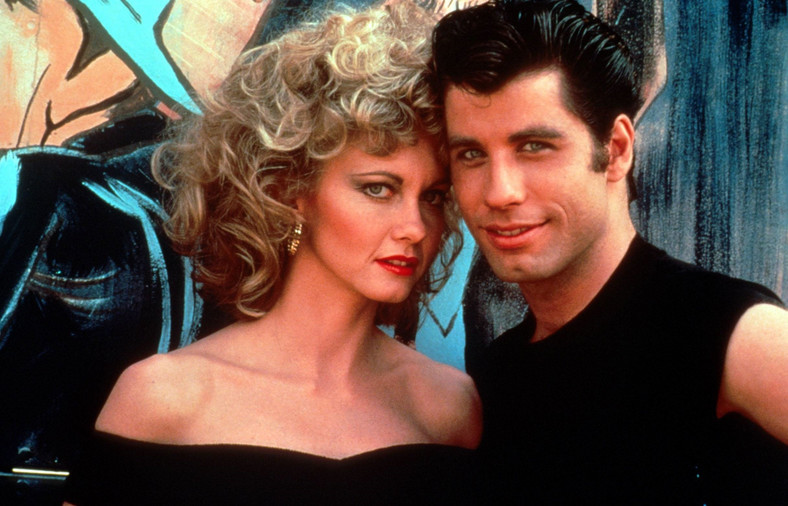 Olivia Newton-John na planie serialu "Grease"