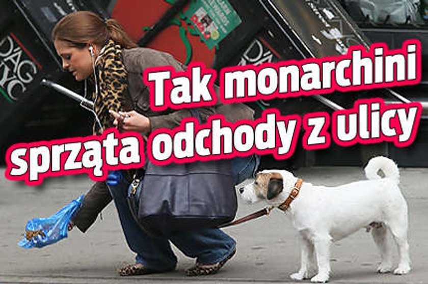 Tak monarchini sprząta odchody z ulicy