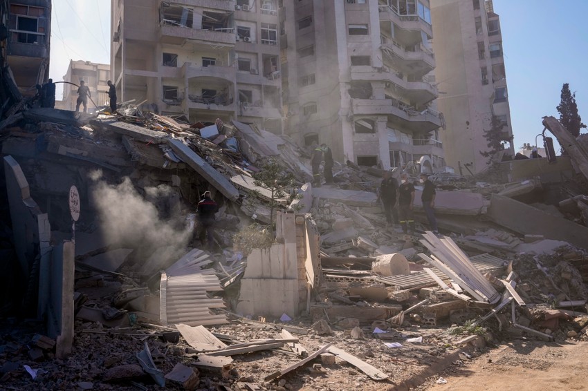 Izraelski napad na zgradu u predgrađu Bejruta Tajuneh 15. novembra