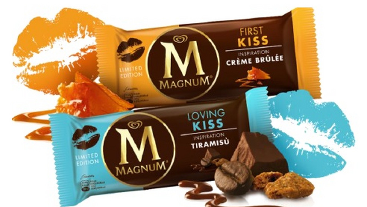 Marka Magnum zapewni w tym roku intensywne doznania. Do oferty lodów dołącza limitowana wersja Magnum 2 Kisses. Dwa kuszące smaki, nawiązując do pocałunków, ukazują ich różne odcienie.