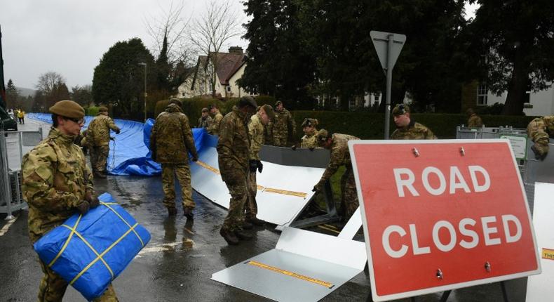 Troops have been deployed in West Yorkshire, northern England, which suffered badly from flooding caused by last weekend's Storm Ciara