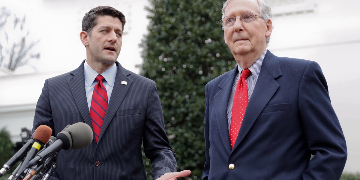 Ryan and Senate Majority Leader Mitch McConnell.