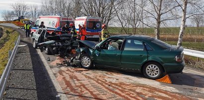 Makabryczny wypadek pod Głubczycami. Dwa śmigłowce w akcji