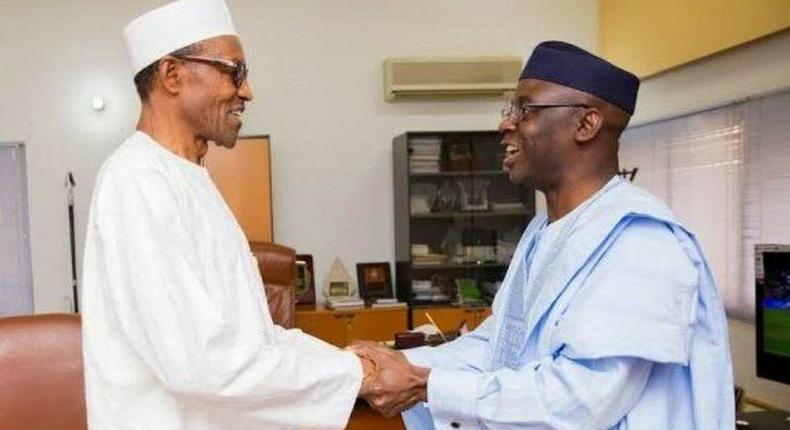 President Buhari and Pastor Bakare (HallaNaija Blog)