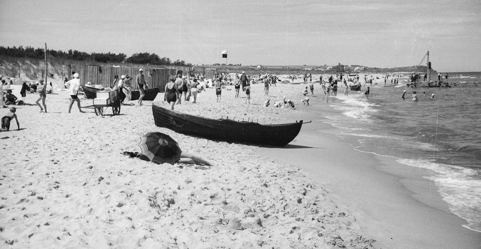 Plaża w 1935 r.