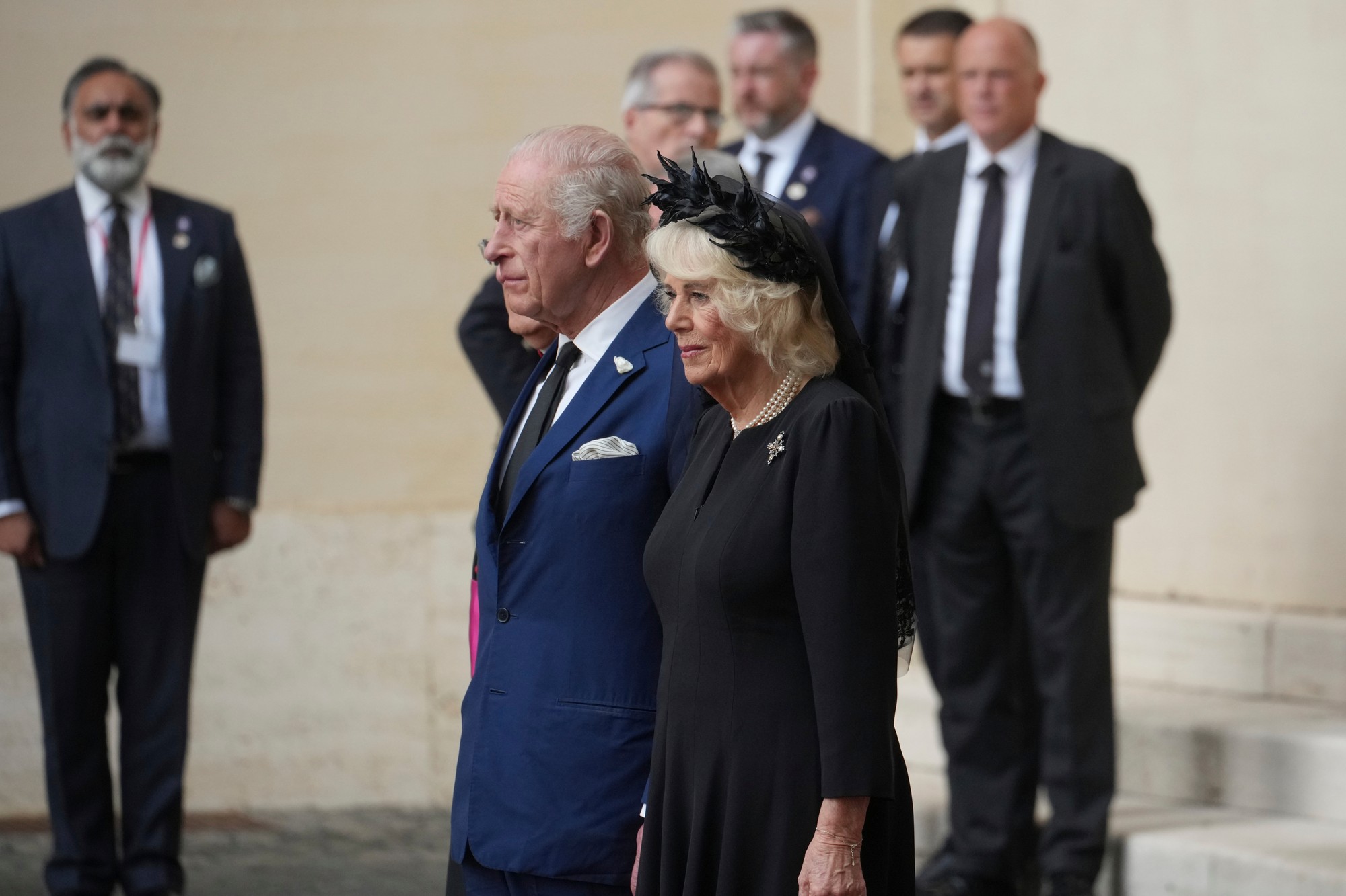 Britský kráľ Karol III. s kráľovnou Kamilou.
