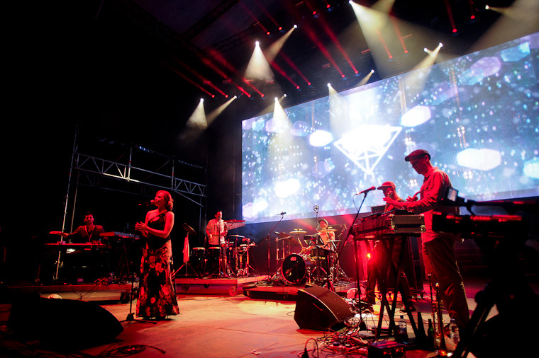 Audioriver 2013: Submotion Orchestra (fot. Artur Rawicz/Onet)