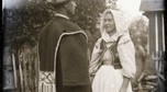 Drużba z druhną, Kożuszne (Wysoczany), pow. Sanok, sierpień 1936