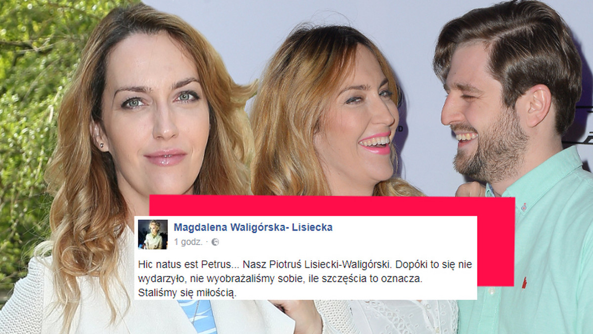 Magdalena Waligórska-Lisiecka urodziła pierwsze dziecko! Aktorka, która zasłynęła rolą Violetki w serialu "Ranczo", została mamą Piotra. Gwiazda pochwaliła się pierwszym zdjęciem bobasa.