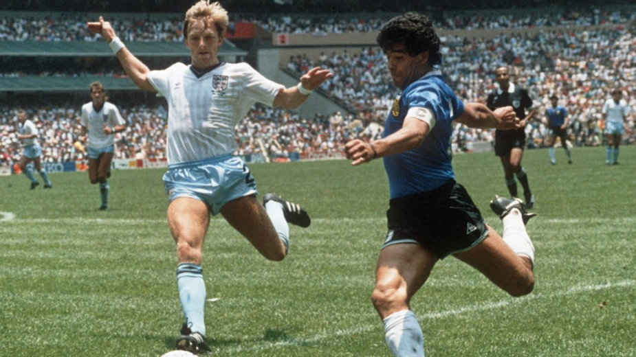 Argentyna - Anglia 1986 N/Z Gary Stevens i Diego Maradona