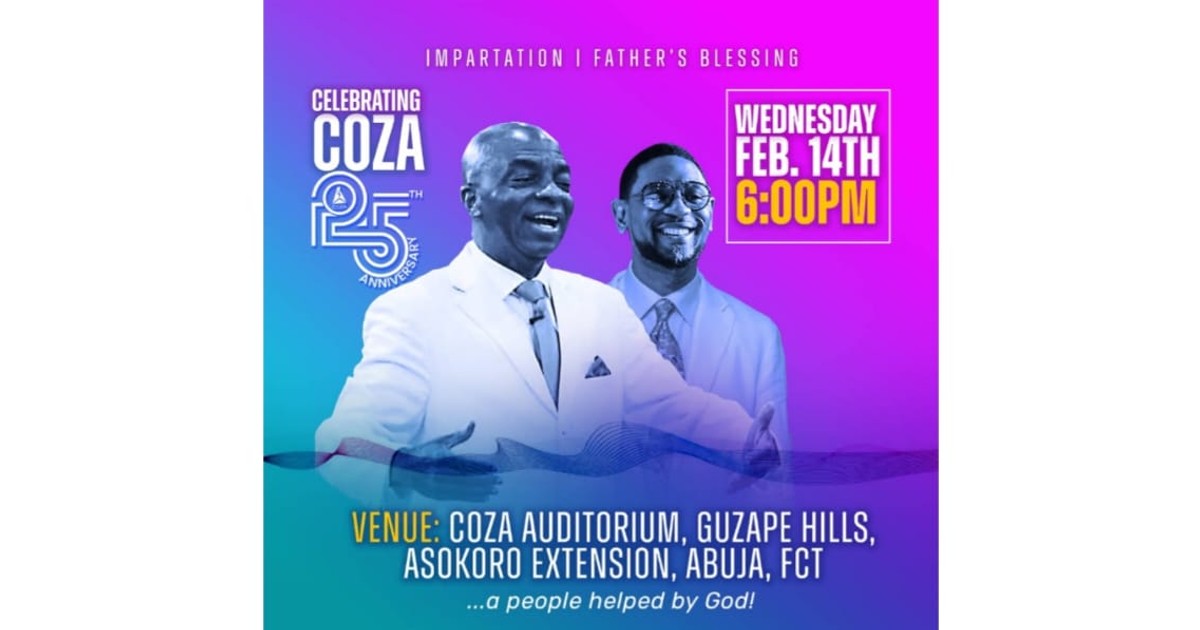 Oyedepo embarks on Apostolic visitation to commonwealth of Zion