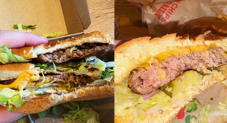 I ordered similar burger combos at McDonald's and Chili's, but I got more food at the sit-down chain restaurant.Erin McDowell/Business Insider