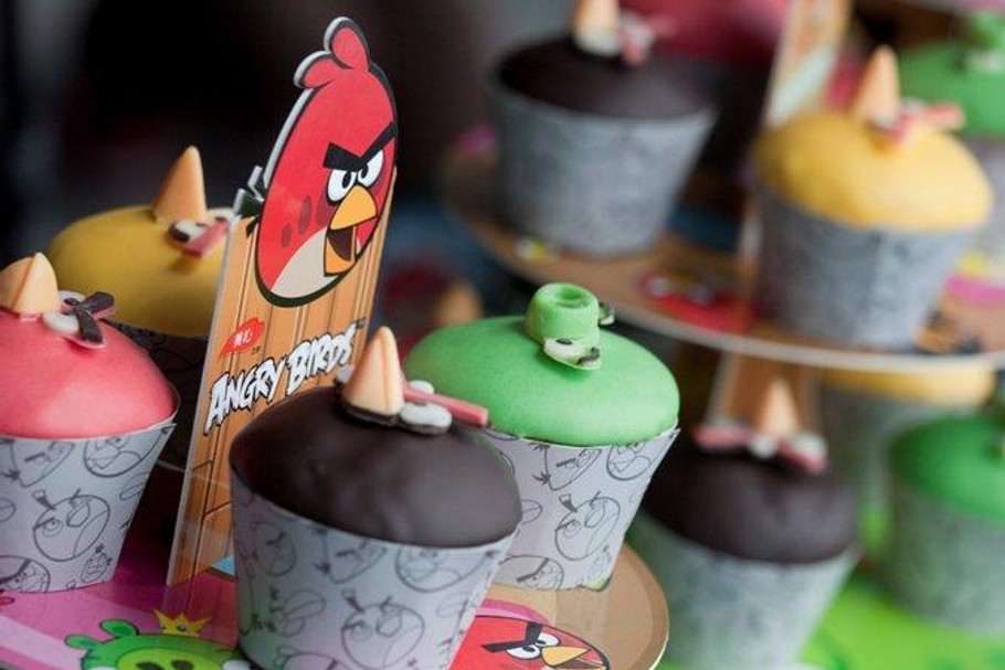 Angry Birds cupcakes