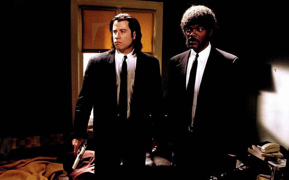 John Travolta i Samuel L. Jackson w filmie "Pulp Fiction"