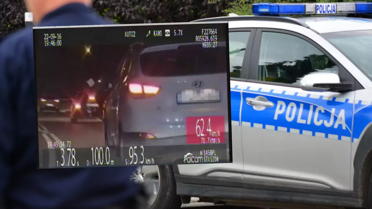 Policja eskortowała samochód z dzieckiem do szpitala (fot. screen: swietokrzyska.policja.gov.pl)