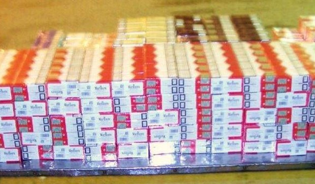 zaplenjene cigarete iz sedista gradina foto uprava carina