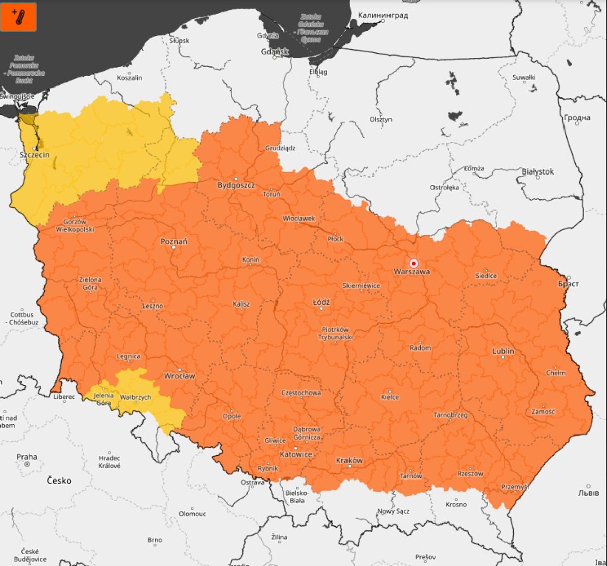 Alerty dla całej Polski. Upały, a potem gwałtowne załamanie pogody