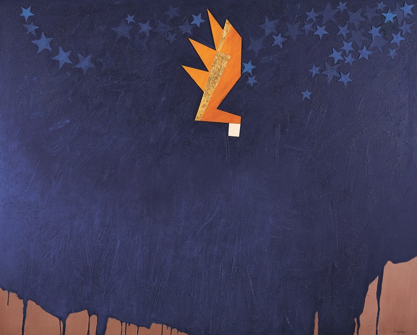 U potrazi za zlatnim runom, 2021, kombtehnna platnu, 120x150  