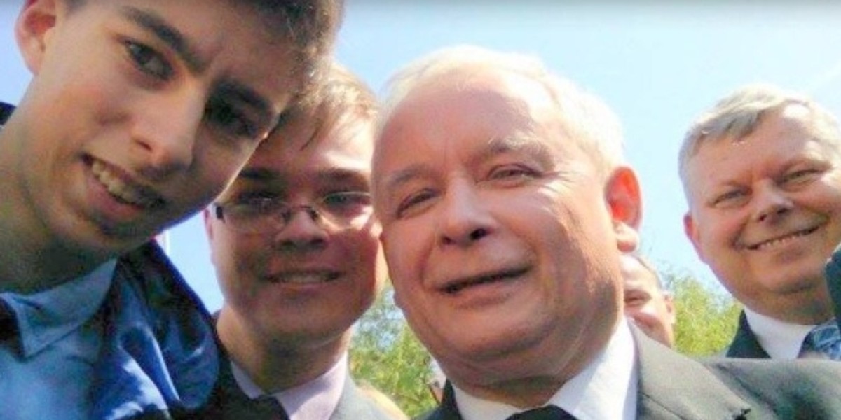 Selfie z Jarosławem Kaczyńskim