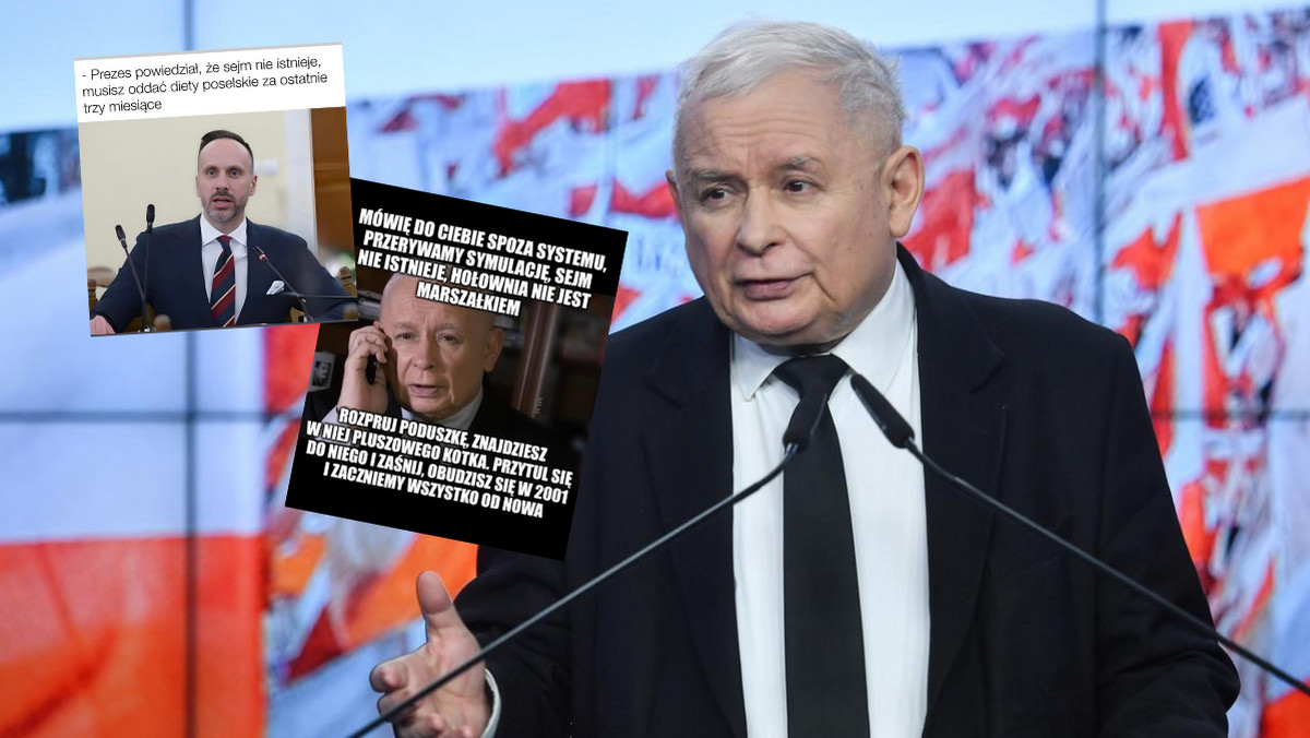 Jarosław Kaczyński, memy (Instagram/make_life_harder)