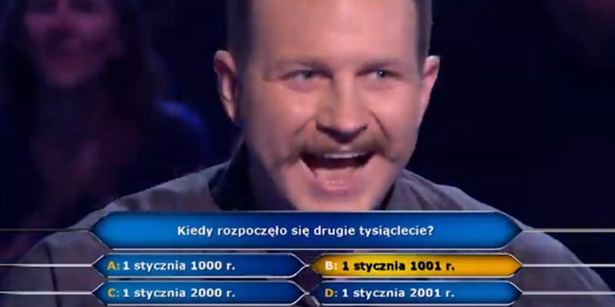 "Milionerzy". Jacek Iwaszko wygrał milion złotych