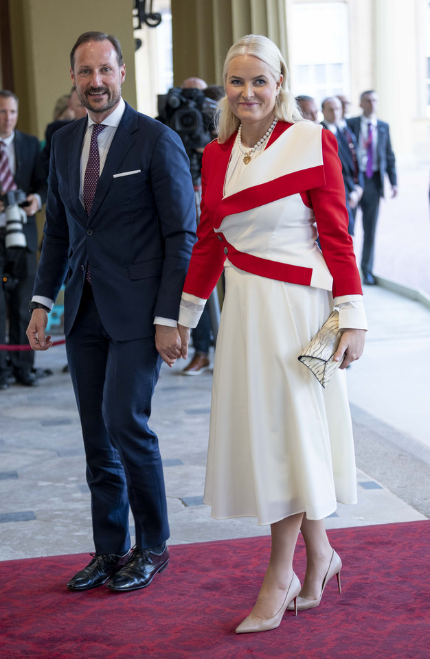 Książę Haakon i księżna Mette-Marit z Norwegii