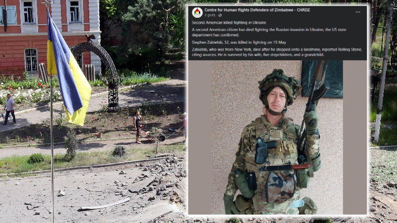 Amerykański żołnierz, Stephen Zabielski zginął na wojnie w Ukrainie (fot. Facebook/CHRDZ)