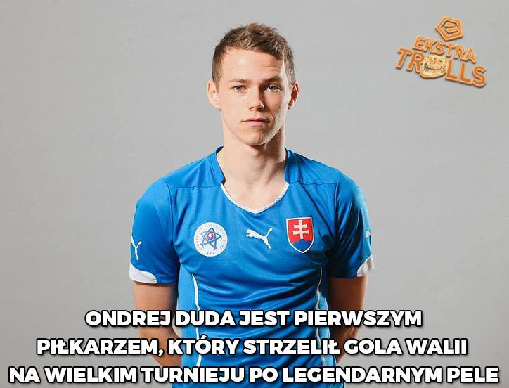 Ondrej Duda bohaterem memów po meczu Walia - Słowacja