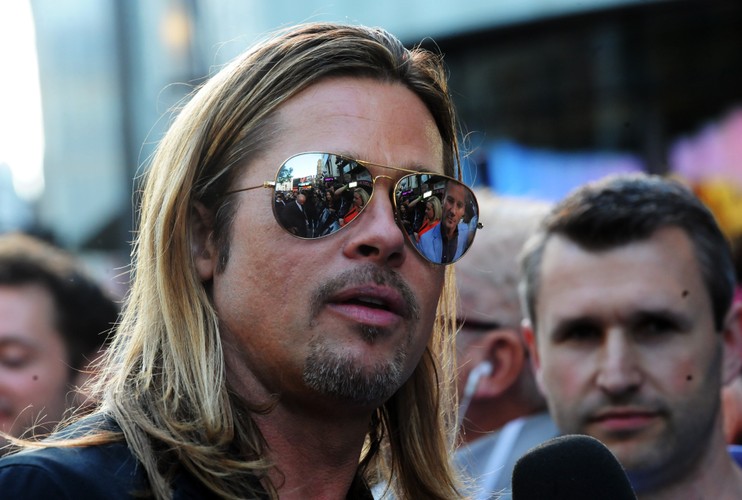 Brad Pitt na premierze w Londynie