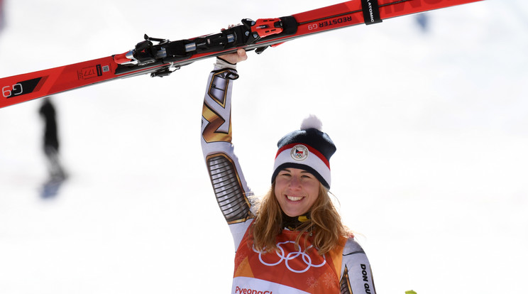 A snowboardos Ledecká az 
amerikai Schiffrintől kapott 
kölcsönlécekkel indult
 és győzött/ Fotó: AFP
