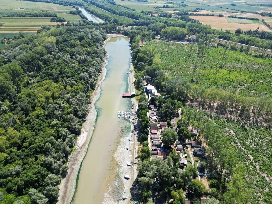 Ovako je izgledao Dunav kod Bezdana poslednjih dana jula 2026. | Foto: REUTERS/Zorana Jevtić