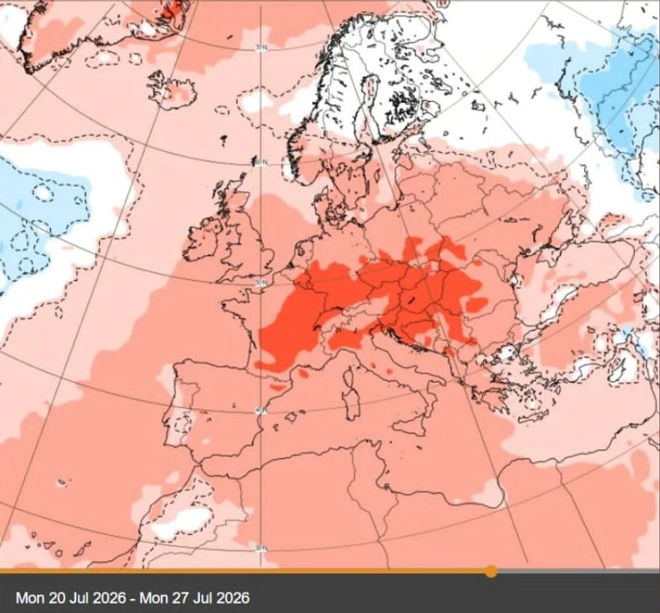 U trećoj dekadi jula očekuje se povratak toplotne kupole i najtopliji dani sa temperaturama od 40 do 45 stepeni