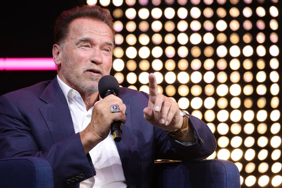 Őmiatta jött Arnold Schwarzenegger Budapestre Fotó: Getty Images