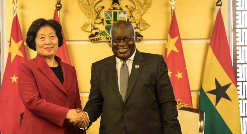 Nana Addo with the vice Chinese Premier