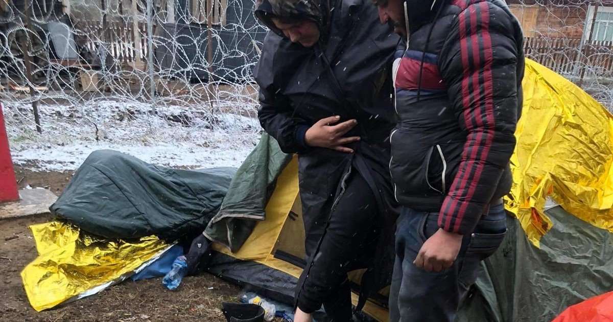 Uchodźcy na granicy polsko-białoruskiej. Dramatyczny apel - Kobieta