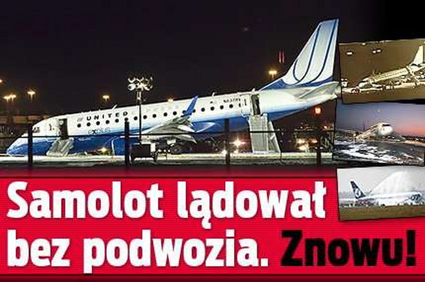 Samolot lądował bez podwozia. Znowu!