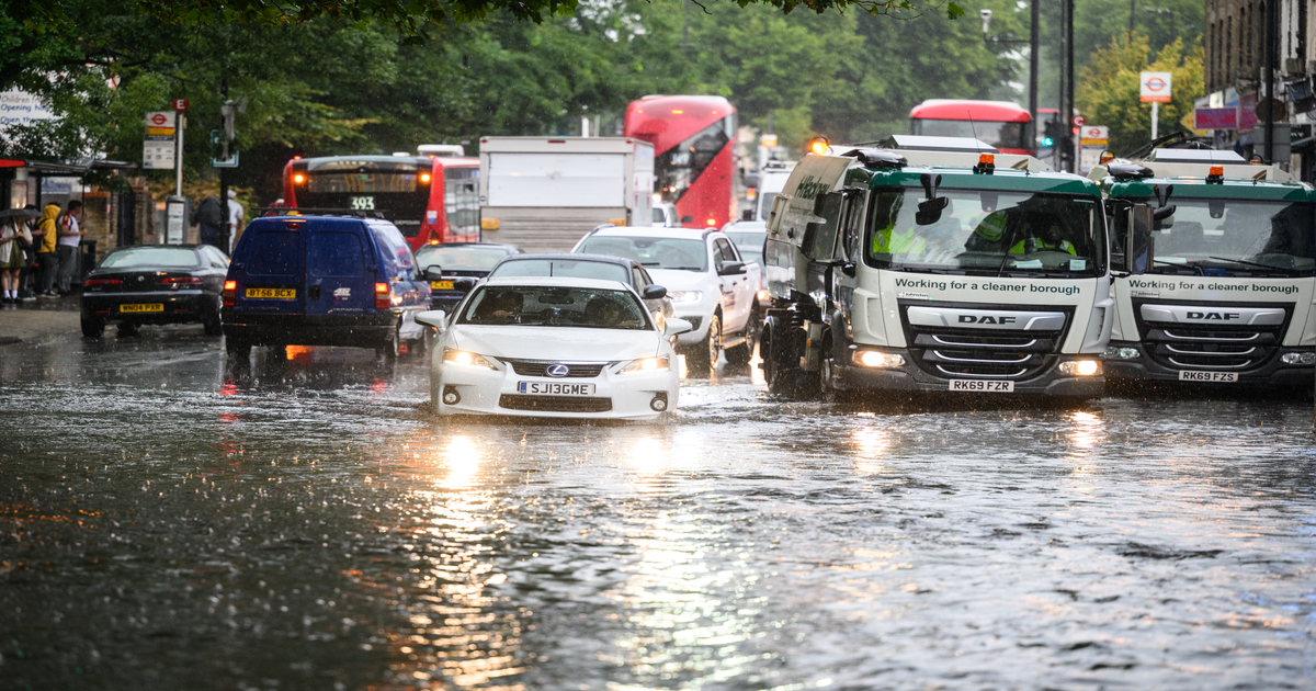 Thunderstorms trigger flood alerts across UK