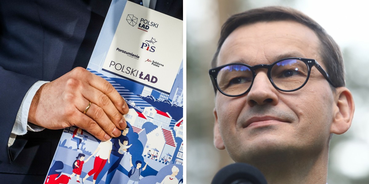 "Zastanówcie się, czy nie warto przejść na ryczałt" - mówił premier Mateusz Morawiecki do osób zarabiających do 10 tys. zł. W środę przedstawił 10 priorytetowych projektów z Polskiego Ładu na 100 dni rządów. 