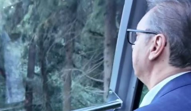Aleksandar Vučić/Gruzija/Vožnja žičarom