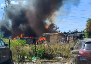 Požar na granici Novog Beograda i Bežanije