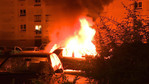 W Nantes płonęły samochody