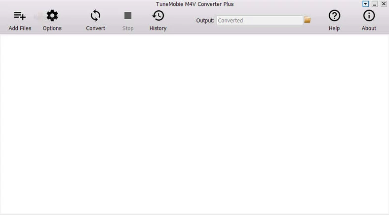 Główne okno programu do konwersji plików M4V do MP4 - M4V Converter Plus