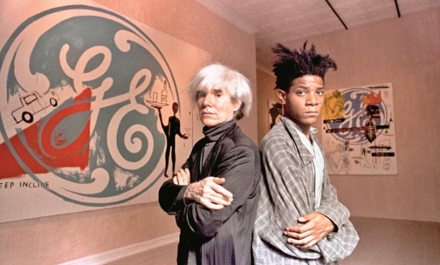 Andy Warhol i Jean-Michel Basquiat na ich wspólnej wystawie