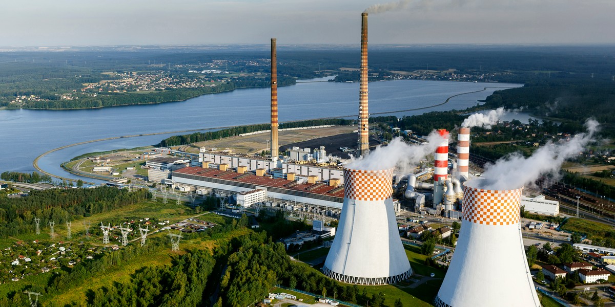 Elektrownia Rybnik, należąca do Polskiej Grupy Energetycznej. 