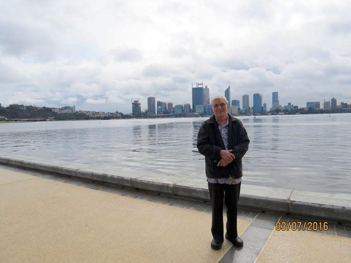 Stefan Leks w Perth (Australia) po wykładach na temat Miłosierdzia Bożego